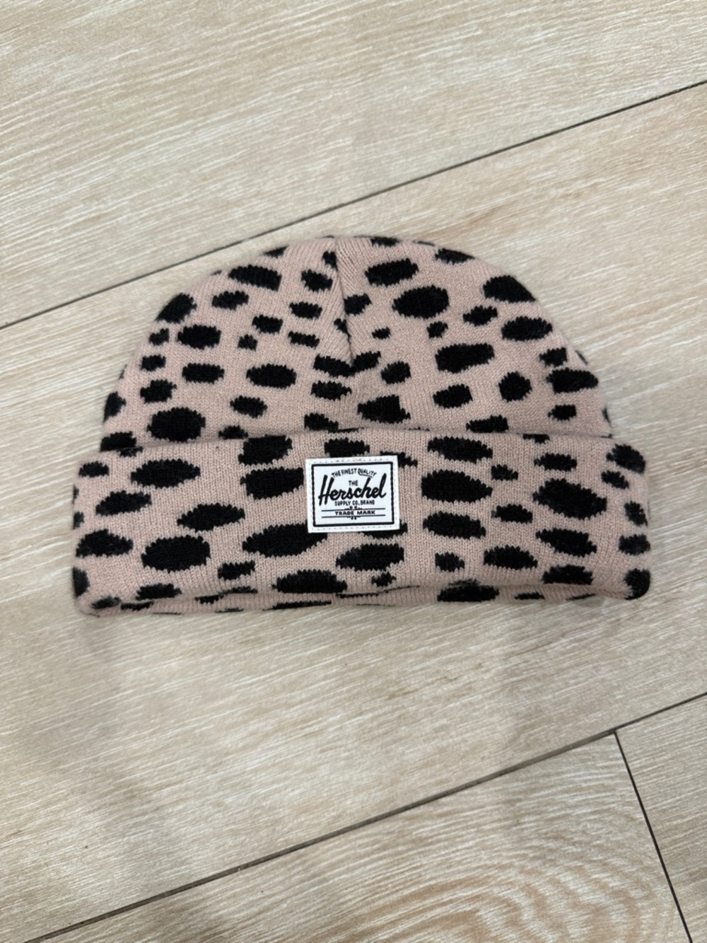 Herschel leopard beanie hat babies